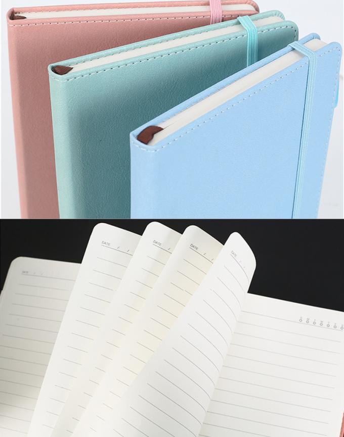 O negócio de couro por atacado do escritório do plutônio fornece a escrita Eco-amigável da capa dura com Pen Loop Thick Notebook