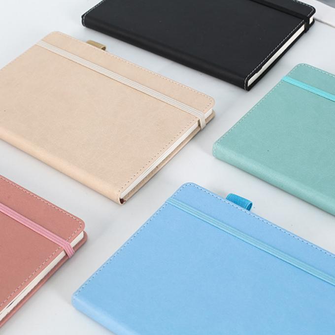 O negócio de couro por atacado do escritório do plutônio fornece a escrita Eco-amigável da capa dura com Pen Loop Thick Notebook