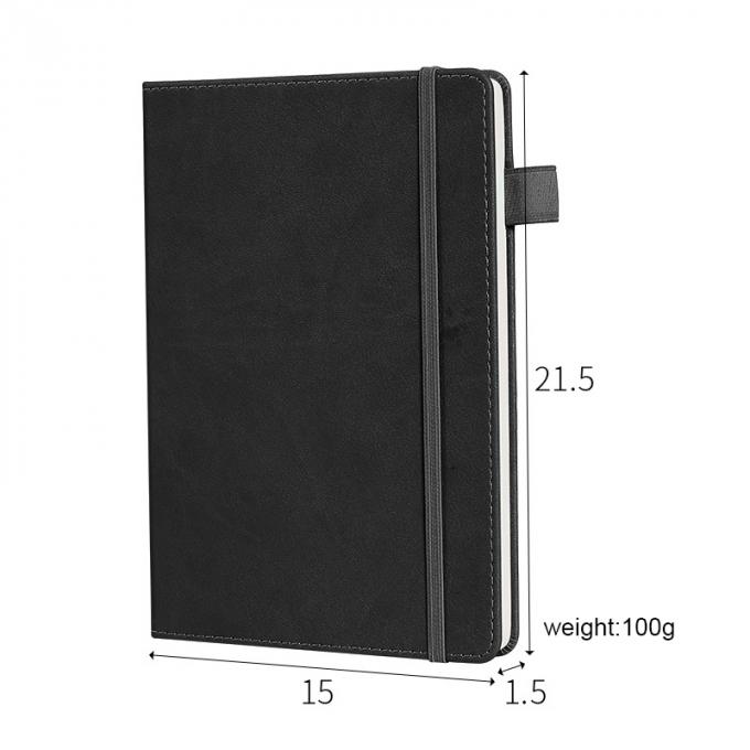 O negócio de couro por atacado do escritório do plutônio fornece a escrita Eco-amigável da capa dura com Pen Loop Thick Notebook
