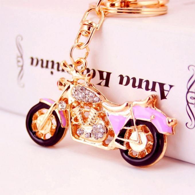 Corrente chave da motocicleta de Diamond Crystal Model Men por atacado da porta-chaves do pendente do metal do helicóptero do avião