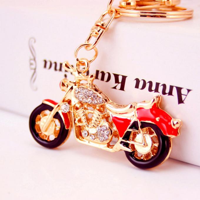 Corrente chave da motocicleta de Diamond Crystal Model Men por atacado da porta-chaves do pendente do metal do helicóptero do avião