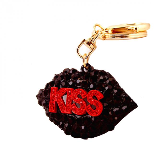 As mulheres por atacado do pendente do metal de Diamond Crystal Perfume Car Key Ring ensacam os acessórios Keyhains de cristal para presentes