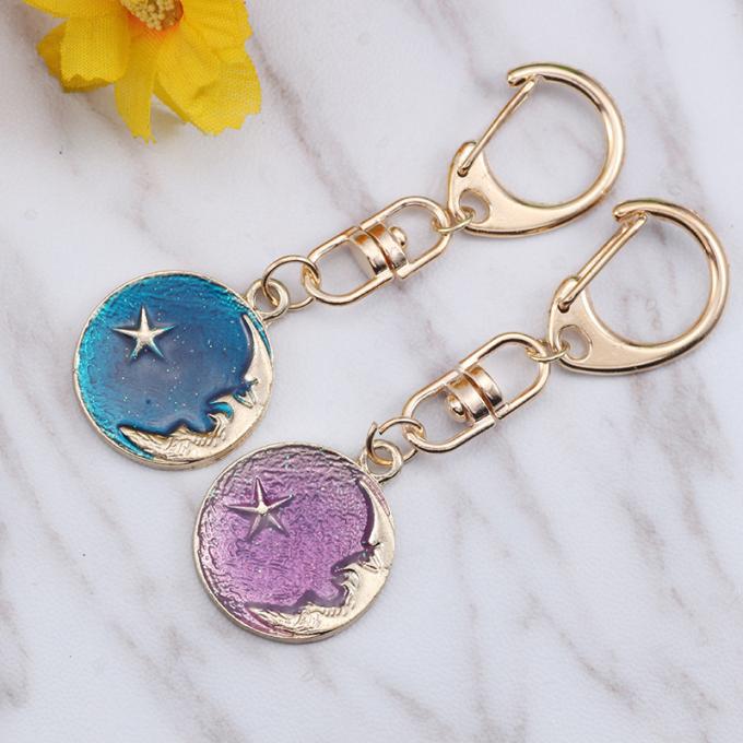Acessórios chaves por atacado Keyhains de cristal de Diamond Crystal Mermaids Watermelons Moon Car Ring Metal Pendant Women Bag para presentes