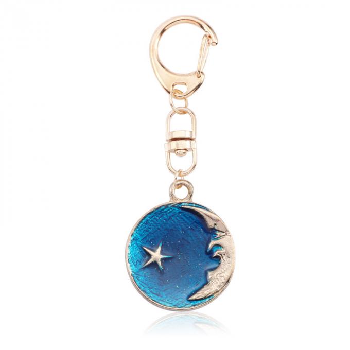 Acessórios chaves por atacado Keyhains de cristal de Diamond Crystal Mermaids Watermelons Moon Car Ring Metal Pendant Women Bag para presentes