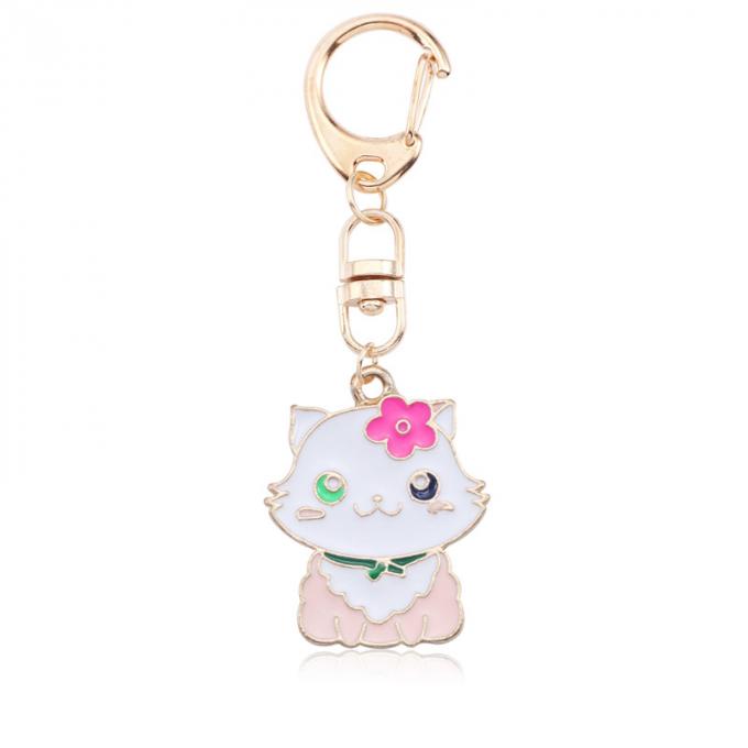 Acessórios chaves por atacado Keyhains de cristal de Diamond Crystal Mermaids Watermelons Moon Car Ring Metal Pendant Women Bag para presentes